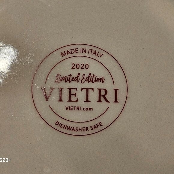 LIMITED EDITION VIETRI OLD ST NICK SANTA BIRD 2020 CHRISTMAS HOLIDAY PLATE